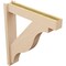Ekena Millwork 6-in W x 32-in D x 36-in H Funston Block Rough Cedar Woodgrain TimberThane Outlooker, Primed Tan OUTUR060X32X36FST44RCPR - alternate 3